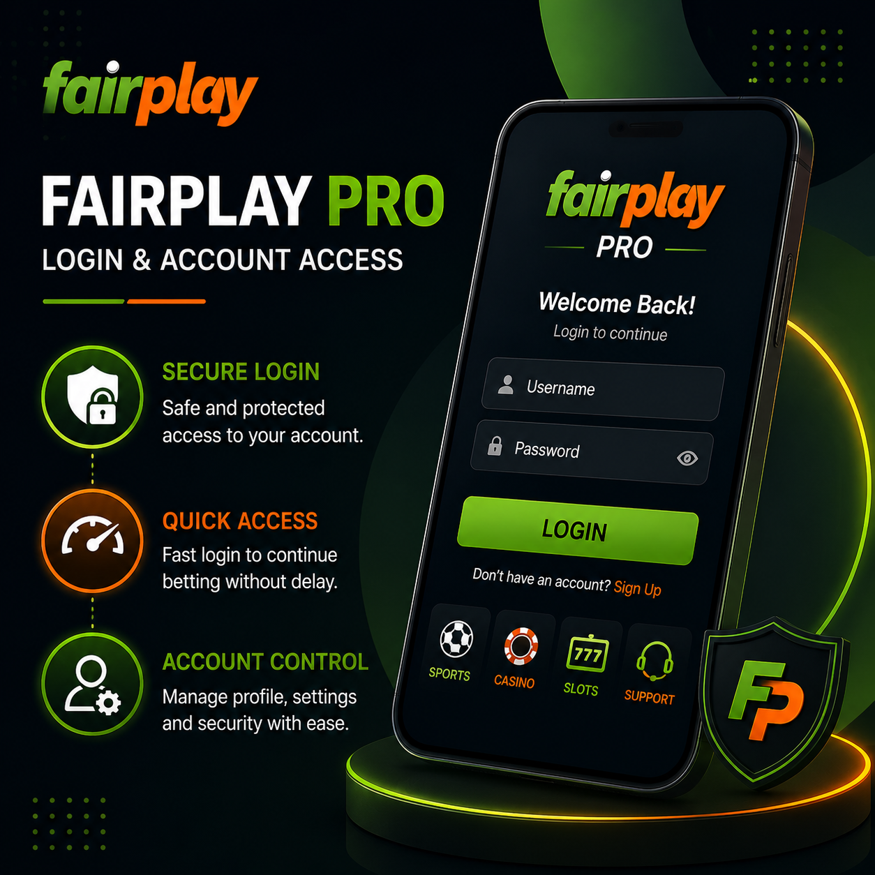 Fairplay Pro Login and Account Access​