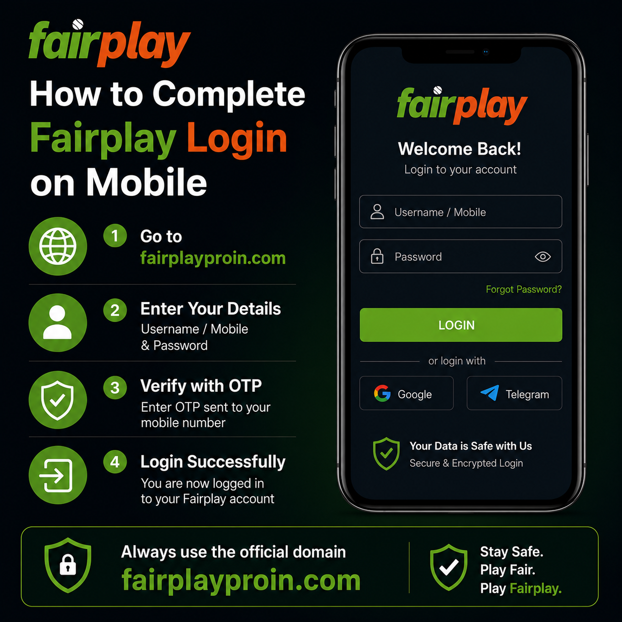 How to Complete Fairplay Login on Mobile​
